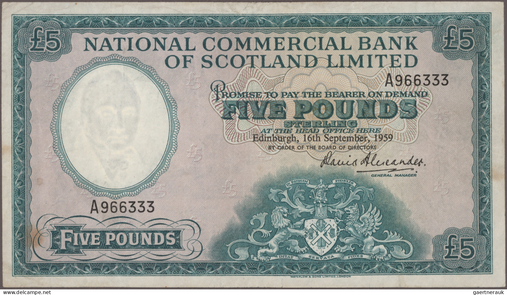 Scotland: National Commercial Bank Of Scotland Limited, Lot With 8 Banknotes, Se - Altri & Non Classificati