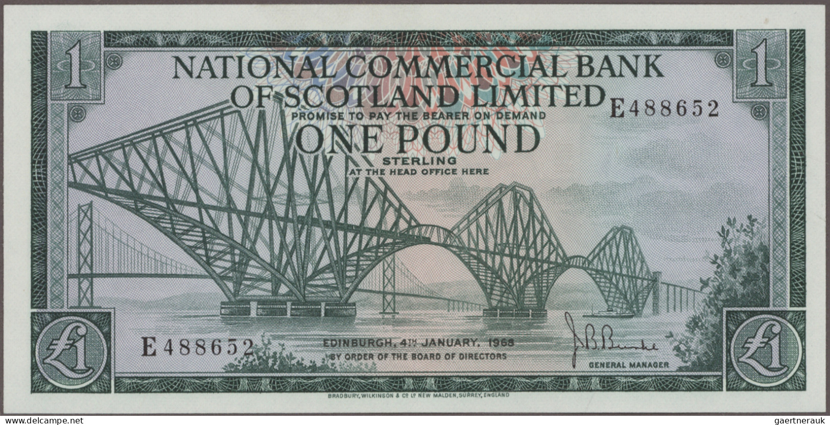 Scotland: National Commercial Bank Of Scotland Limited, Lot With 8 Banknotes, Se - Altri & Non Classificati