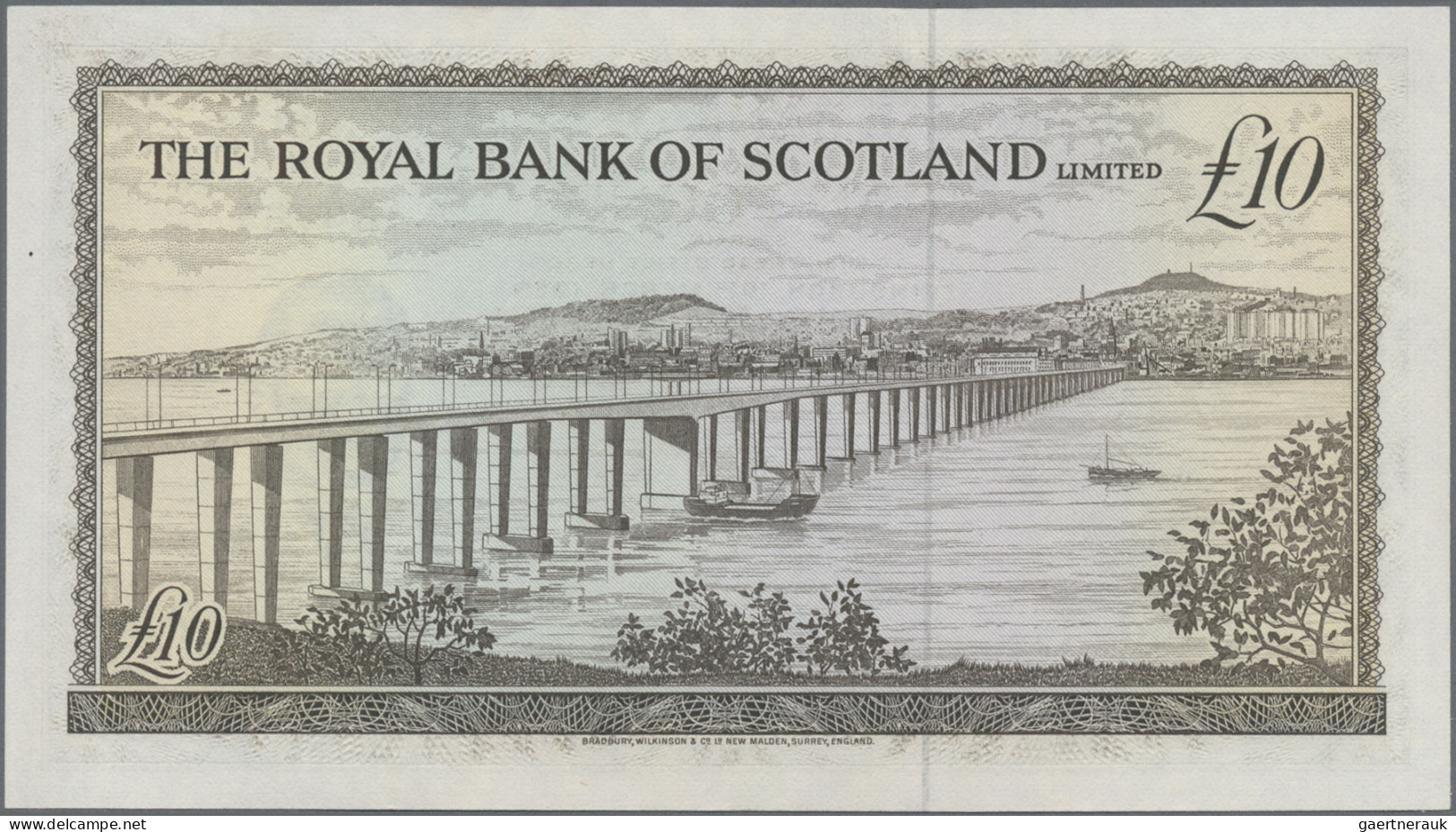 Scotland: The Royal Bank Of Scotland Limited, 10 Pounds 19th March 1969, P.331, - Andere & Zonder Classificatie