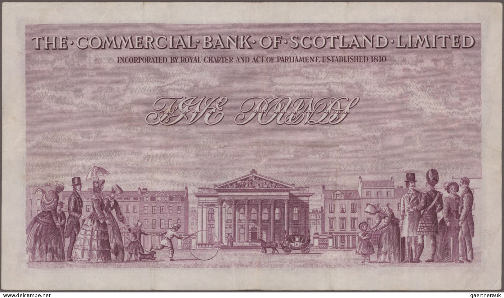 Scotland: The Commercial Bank Of Scotland Limited, Set With 4 Banknotes, Series - Autres & Non Classés