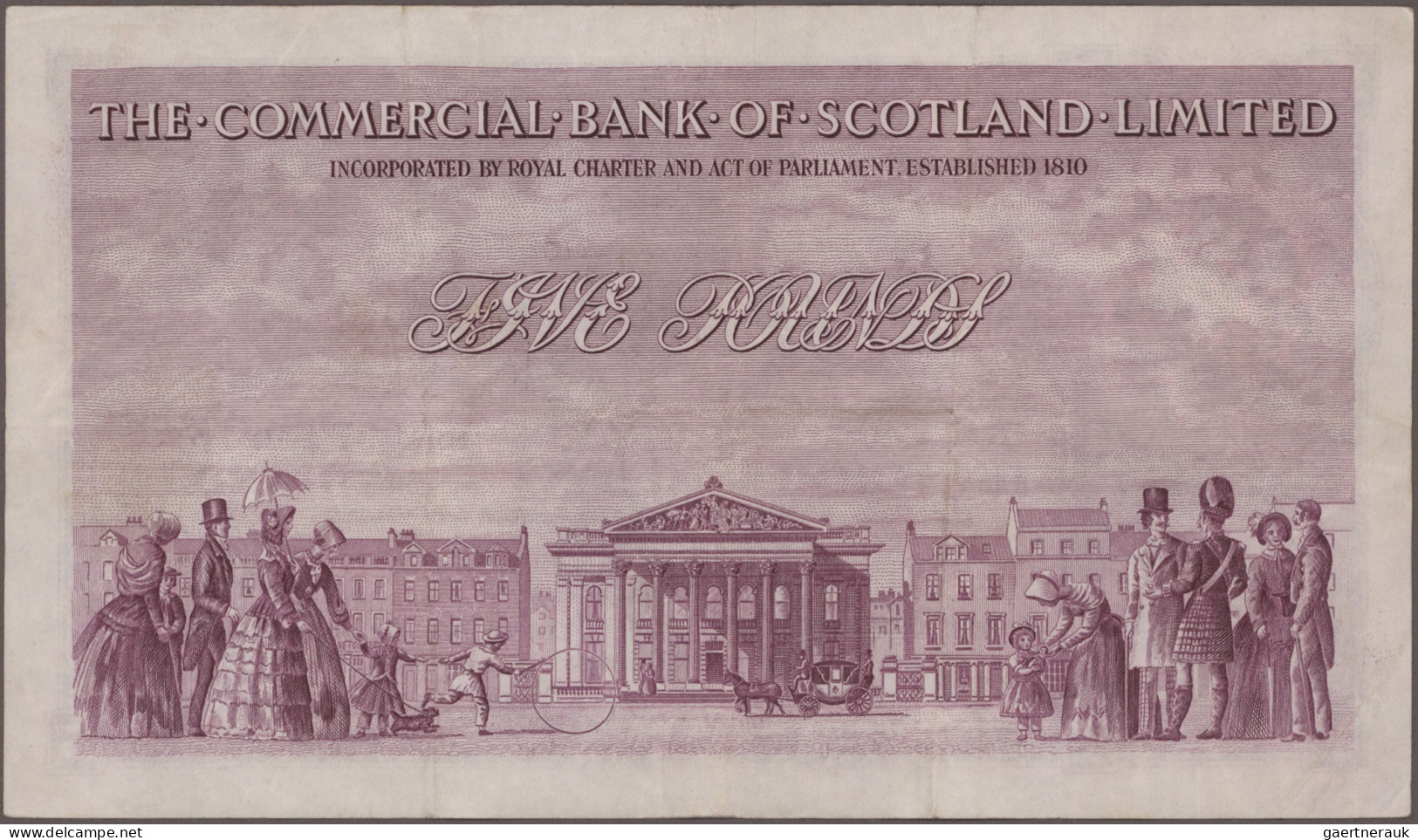 Scotland: The Commercial Bank Of Scotland Limited, Set With 4 Banknotes, Series - Altri & Non Classificati