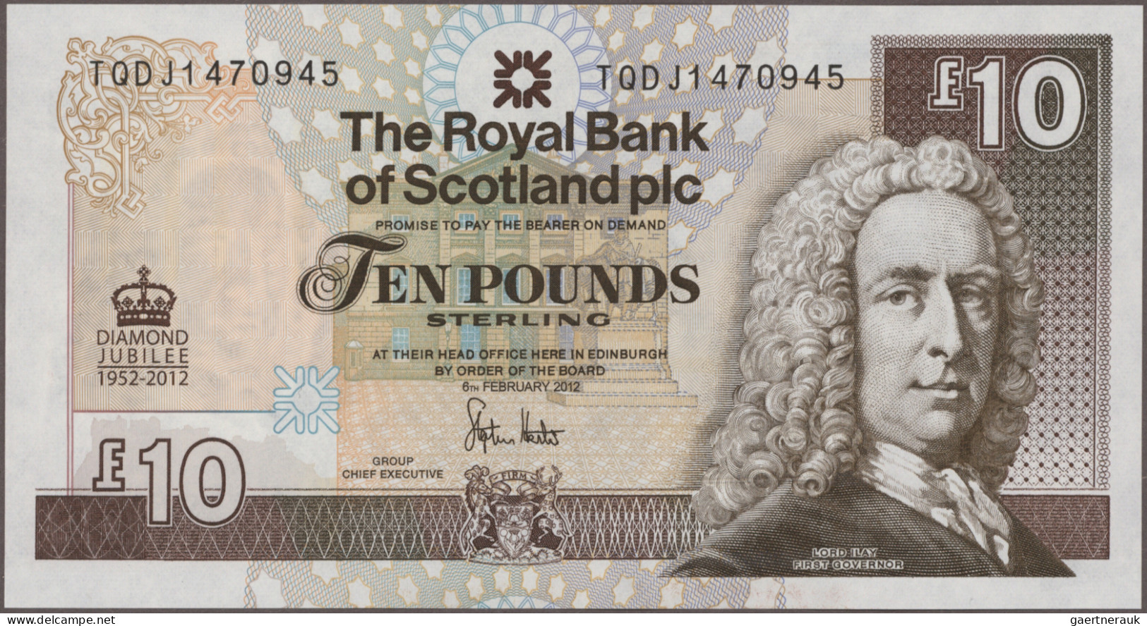 Scotland: The Royal Bank Of Scotland Plc, Huge Lot With 22 Banknotes, Series 198 - Autres & Non Classés