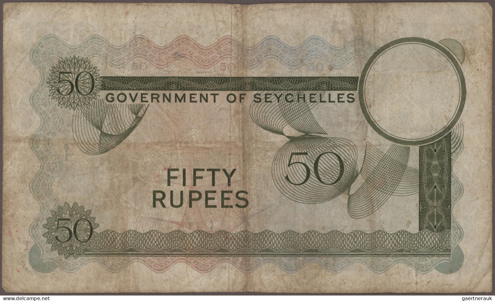Seychelles: The Government Of Seychelles, Lot With 3 Banknotes, Series 1968-1972 - Seychelles