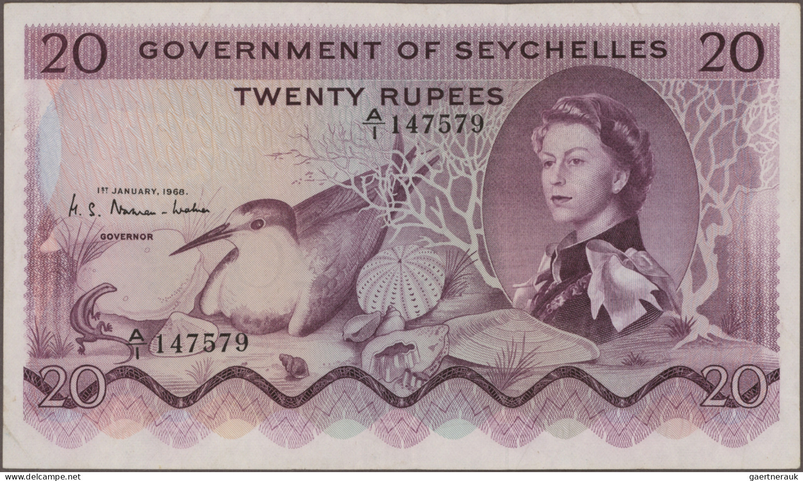 Seychelles: The Government Of Seychelles, Lot With 3 Banknotes, Series 1968-1972 - Seychelles