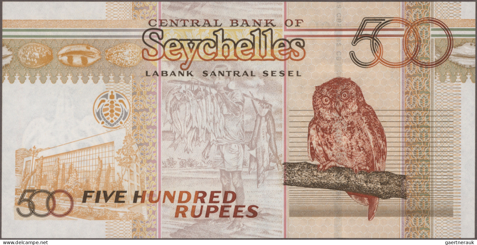 Seychelles: Central Bank Of Seychelles, Lot With 12 Banknotes, Series 1989-2009, - Seychelles