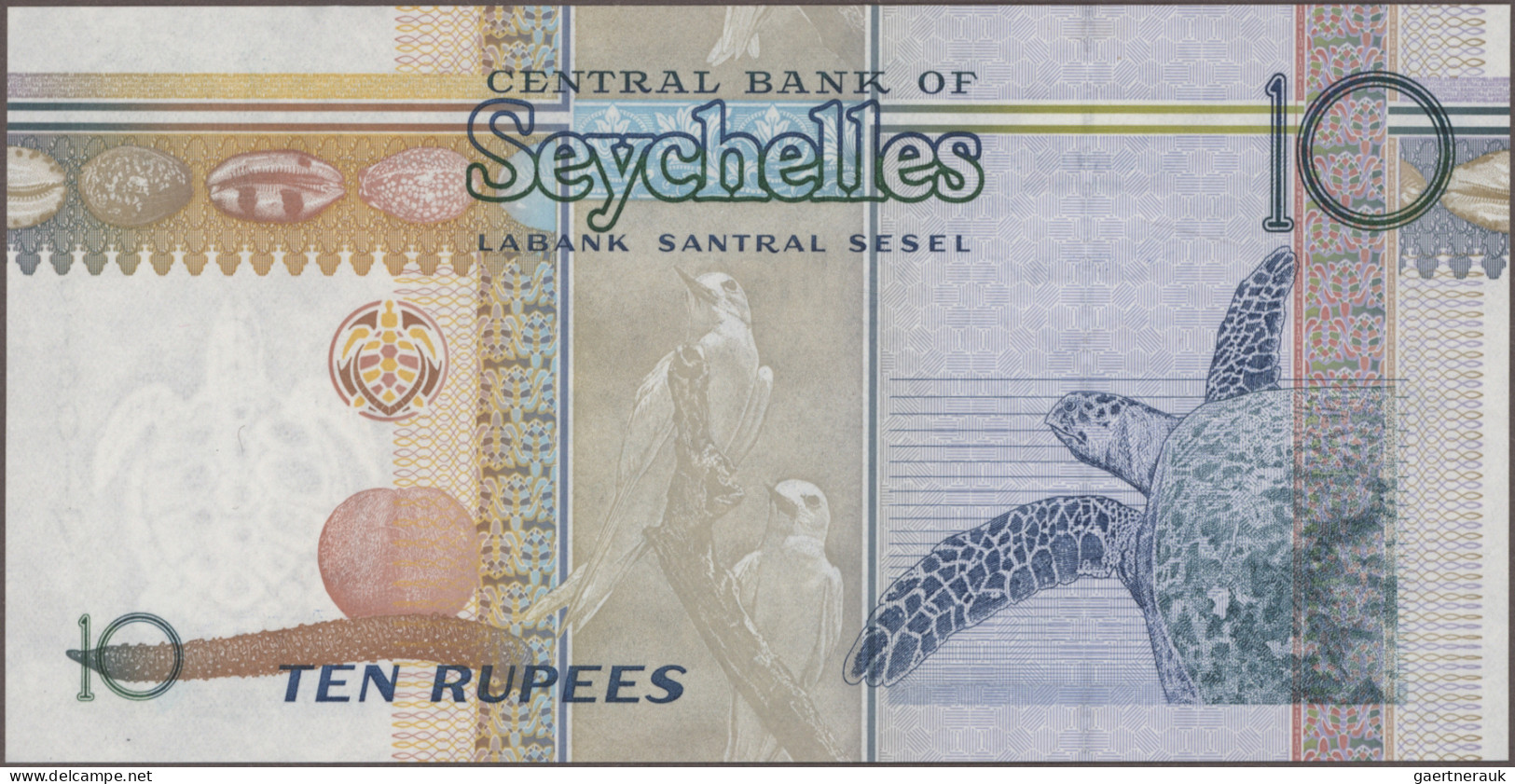 Seychelles: Central Bank Of Seychelles, Lot With 12 Banknotes, Series 1989-2009, - Seychelles