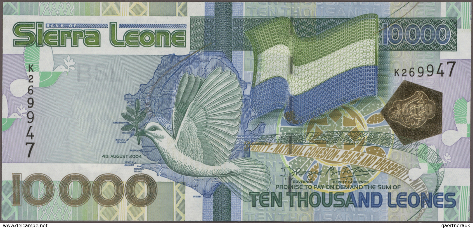 Sierra Leone: Bank Of Sierra Leone, Huge Lot With 32 Banknotes, Series 1964-2010 - Sierra Leona
