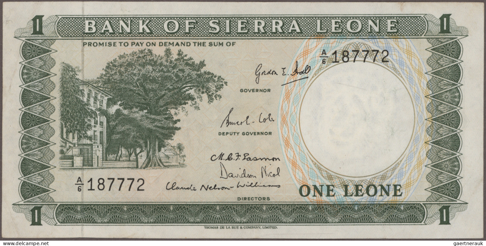 Sierra Leone: Bank of Sierra Leone, huge lot with 32 banknotes, series 1964-2010