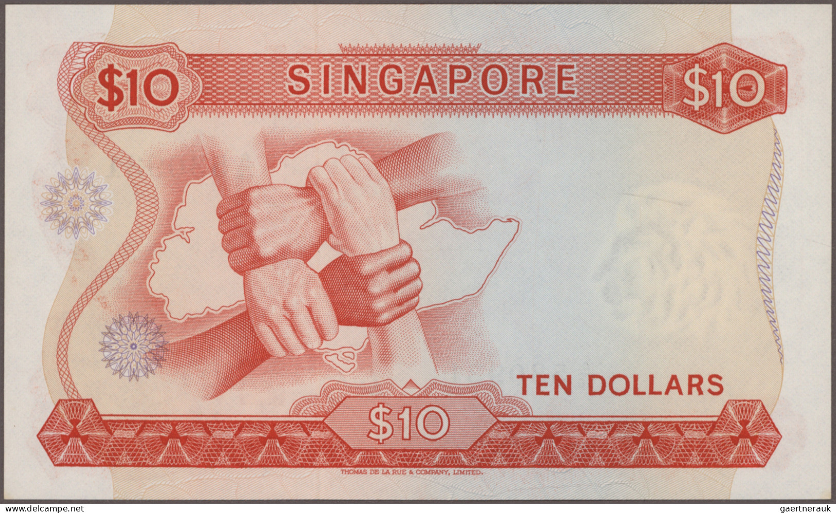 Singapore: Board Of Commissioners Of Currency, Lot With 6 Banknotes, Series ND(1 - Singapore