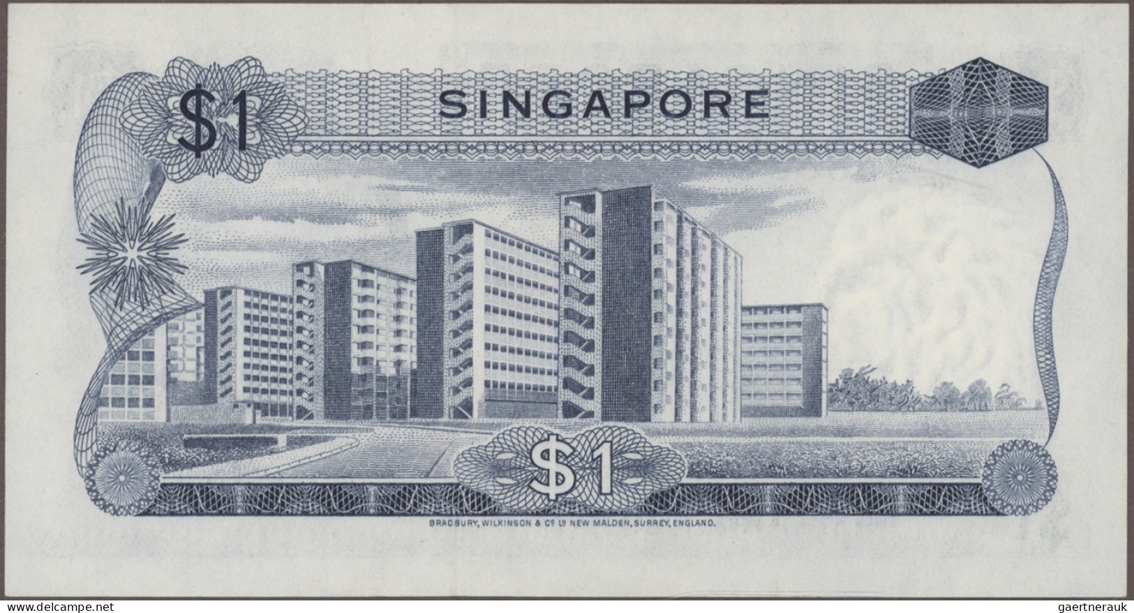 Singapore: Board Of Commissioners Of Currency, Lot With 6 Banknotes, Series ND(1 - Singapore