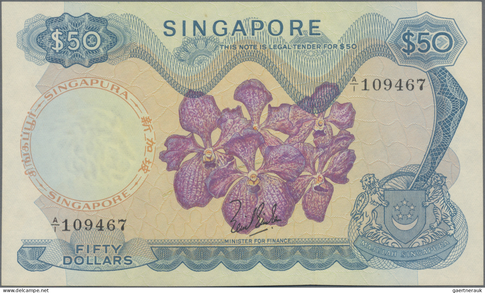 Singapore: Board Of Commissioners Of Currency, Very Nice Set Of The ND (1967-197 - Singapore