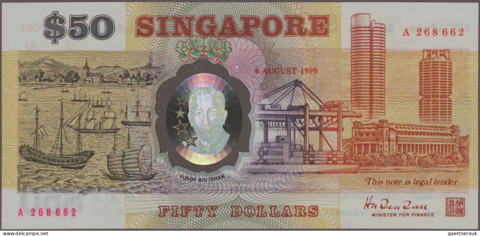 Singapore: Board Of Commissioners Of Currency, Lot With 8 Banknotes, Series 1980 - Singapur