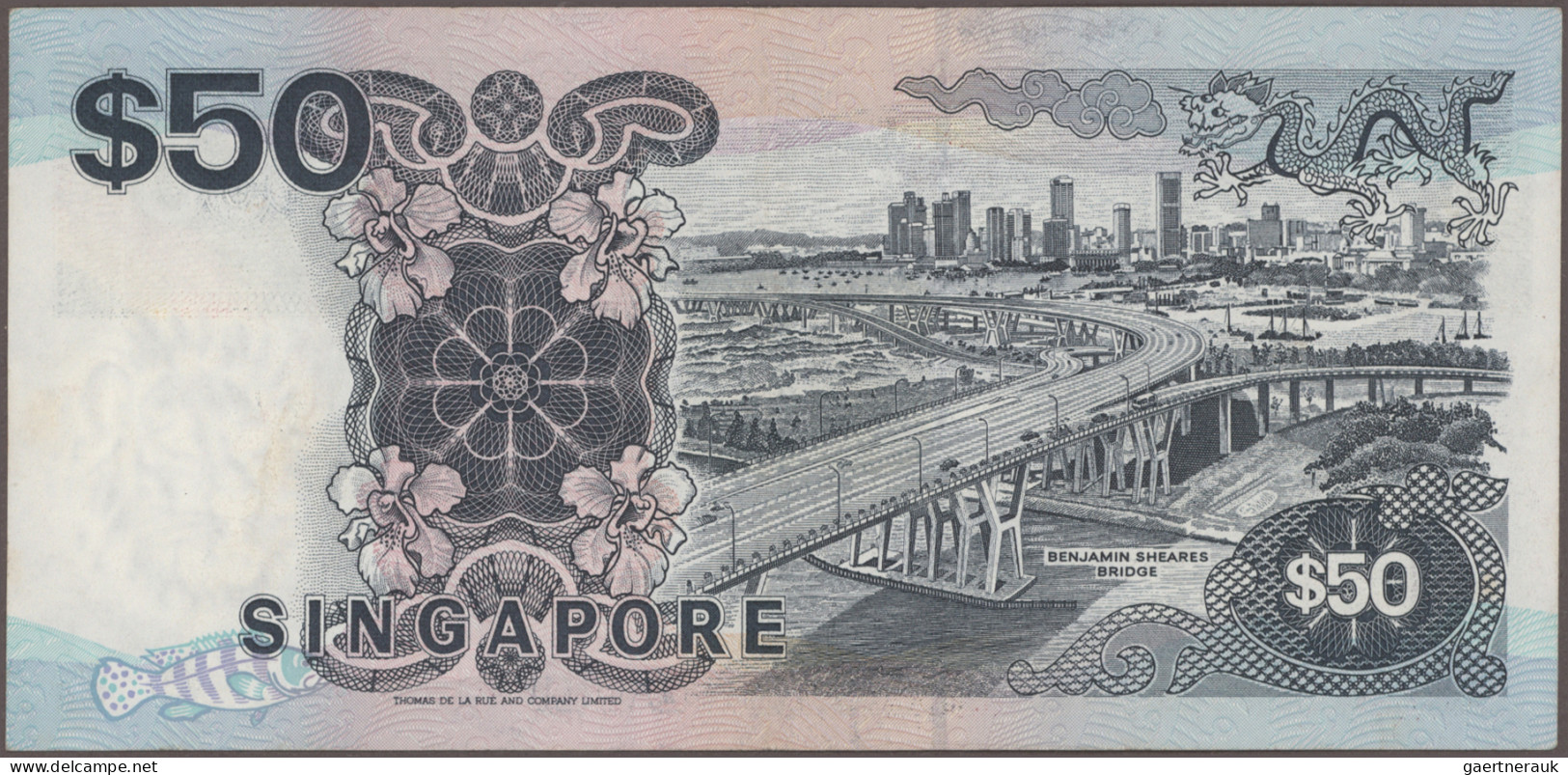 Singapore: Board Of Commissioners Of Currency, Lot With 8 Banknotes, Series 1980 - Singapore