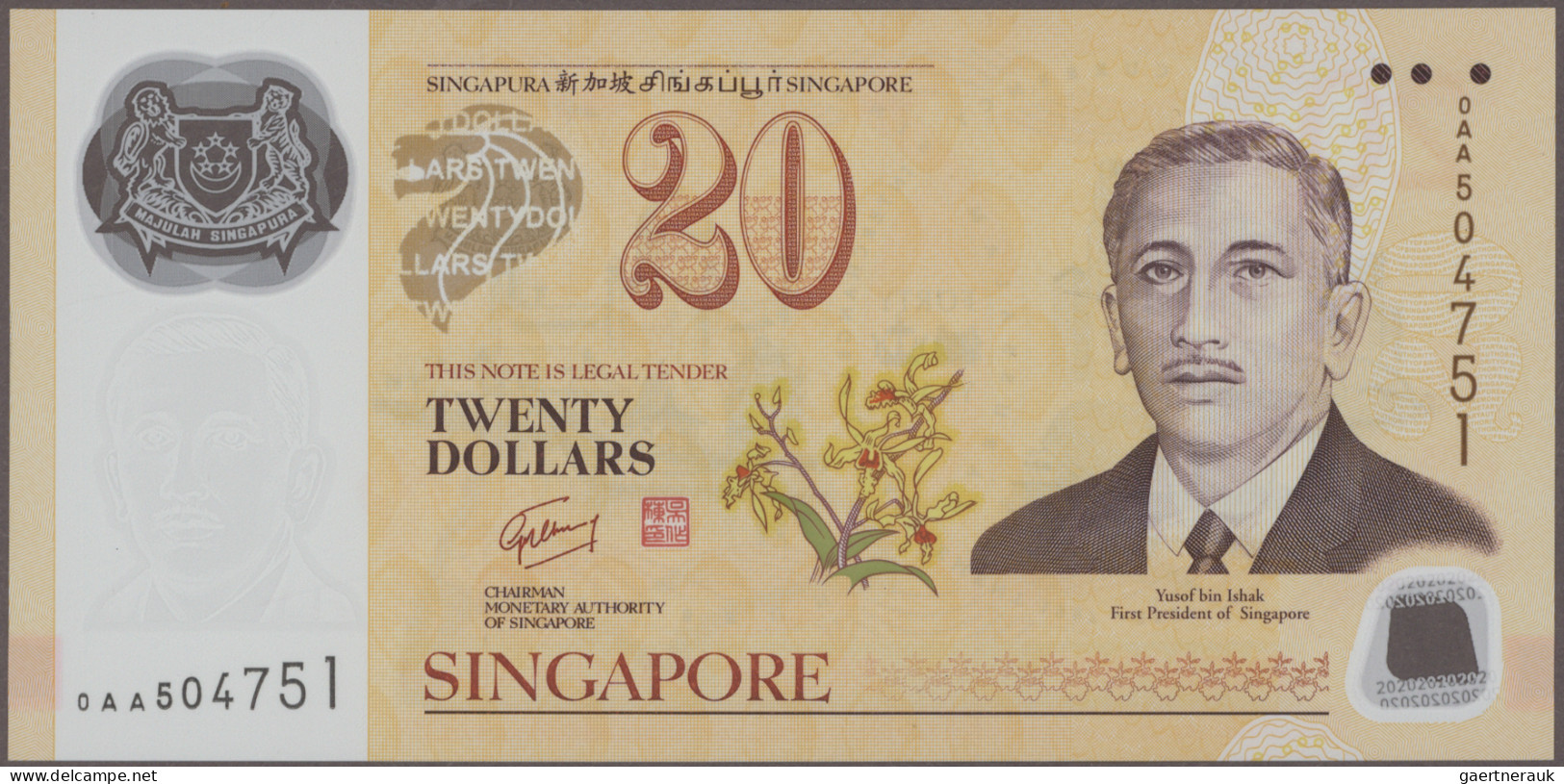 Singapore: Board Of Commissioners Of Currency And Monetary Authority Of Singapor - Singapour