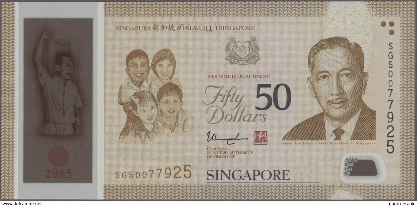 Singapore: Board Of Commissioners Of Currency And Monetary Authority Of Singapor - Singapour