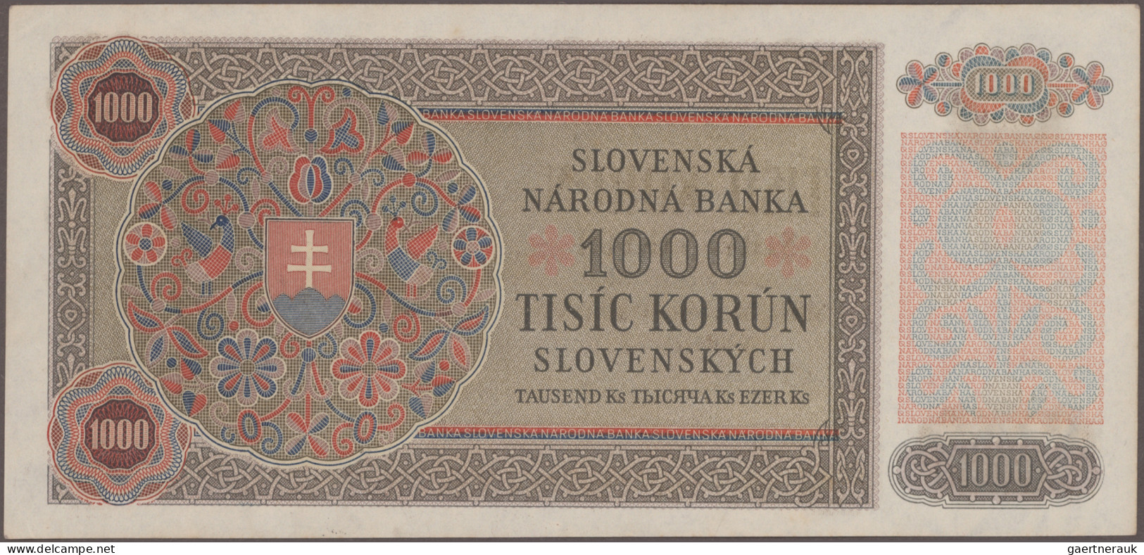 Slovakia: Slovakia Republic And Slovakia National Bank, Lot With 10 Banknotes, S - Slowakije