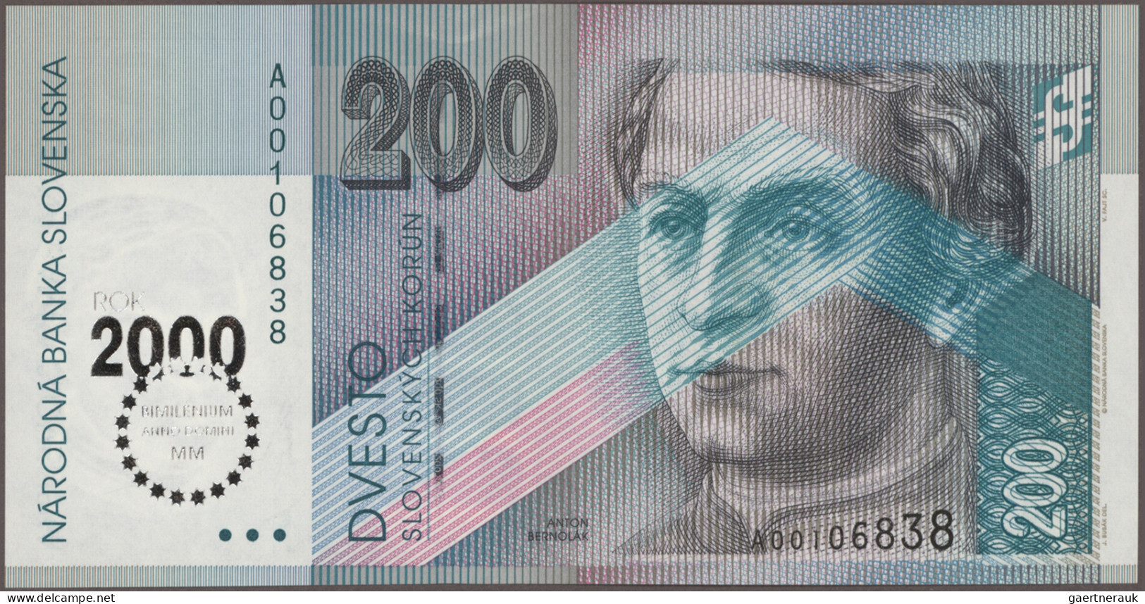 Slovakia: Slovakia Republic And Slovakia National Bank, Lot With 10 Banknotes, S - Slovakia