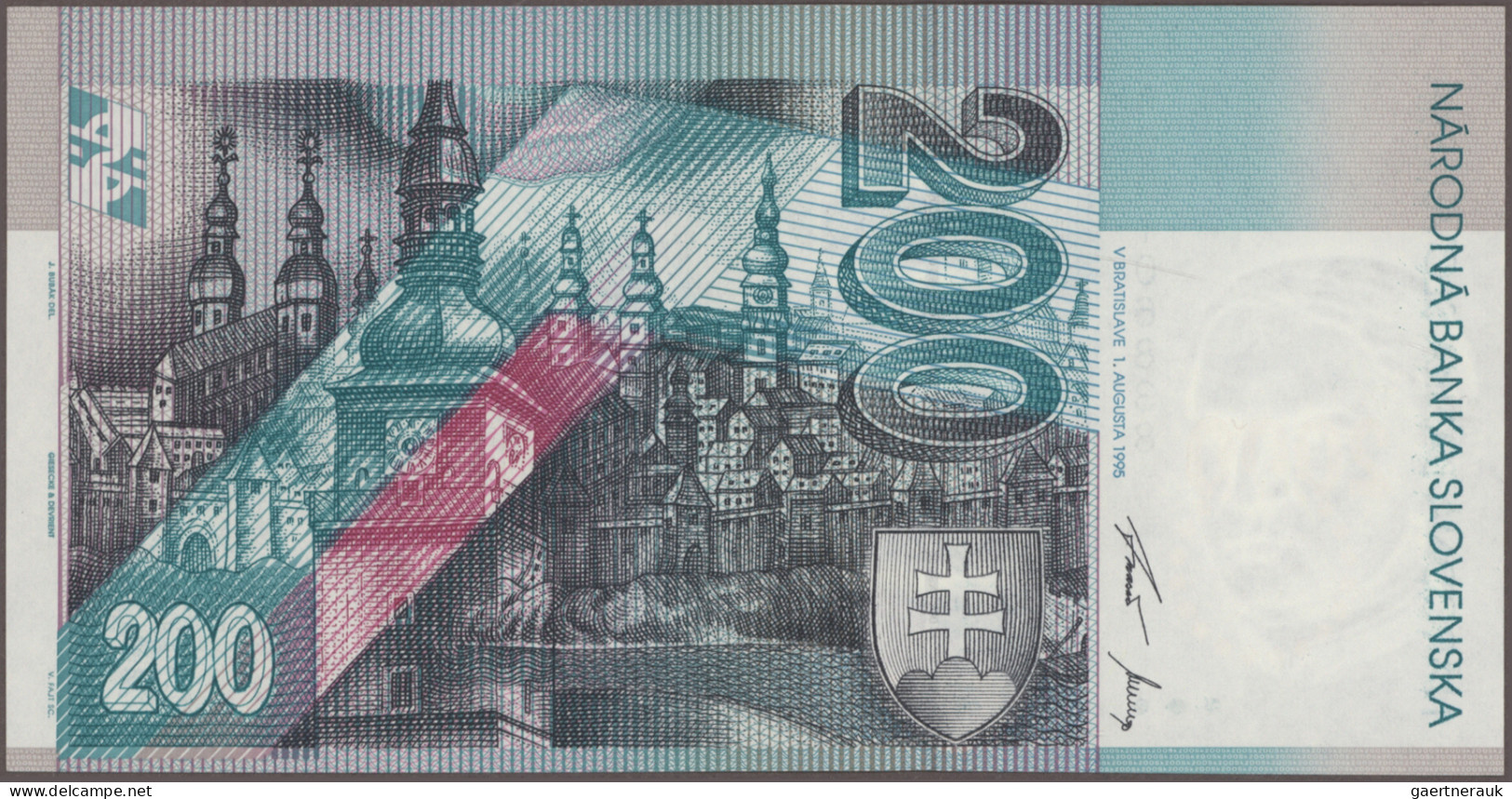 Slovakia: Slovakia Republic And Slovakia National Bank, Lot With 10 Banknotes, S - Slowakei