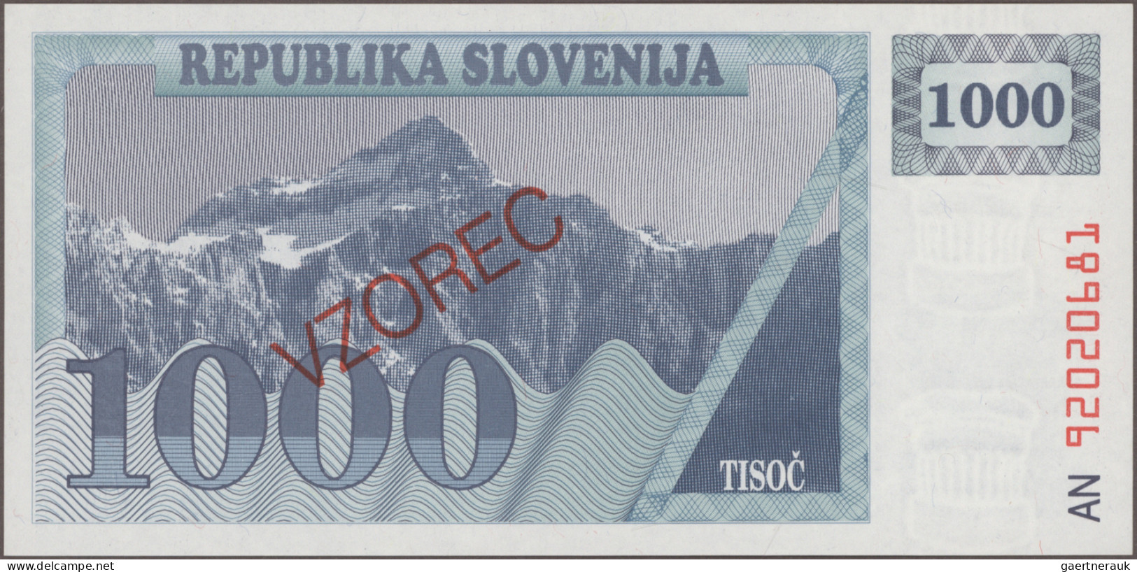 Slovakia: Republic And Bank Of Slovenia, Huge Lot With 20 Banknotes, Comprising - Slovenië