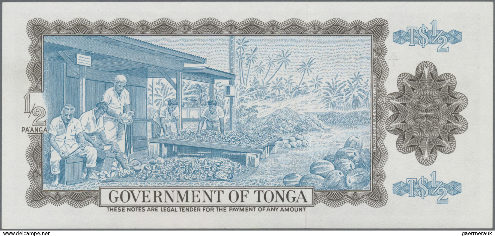 Tonga: Government Of Tonga, ½ Pa'anga, 3rd April 1967, P.13a In UNC Condition. - Tonga