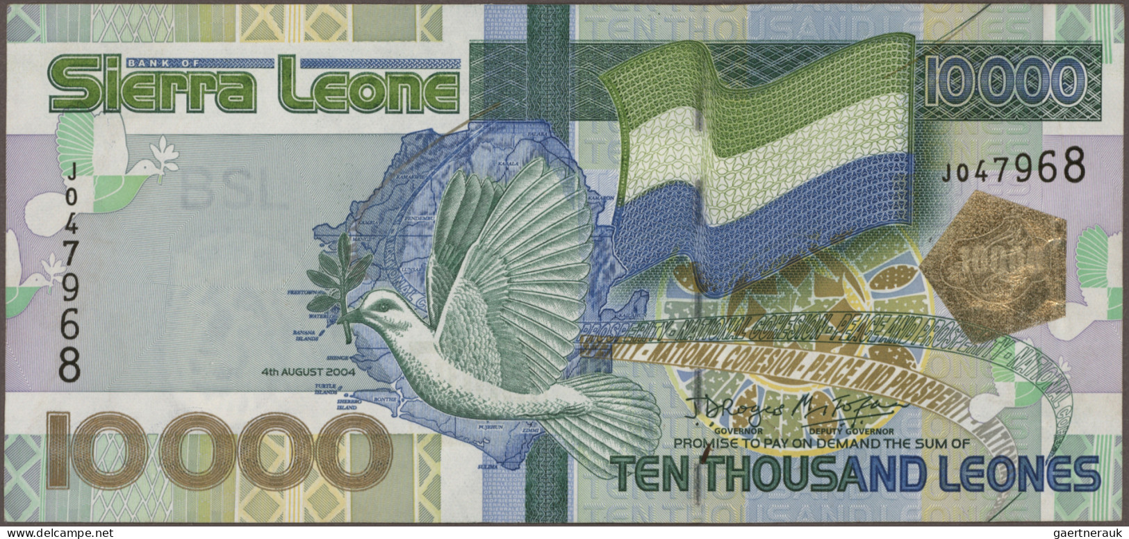 Worldwide: Lot with 70 banknotes from all over the world, consisting for example