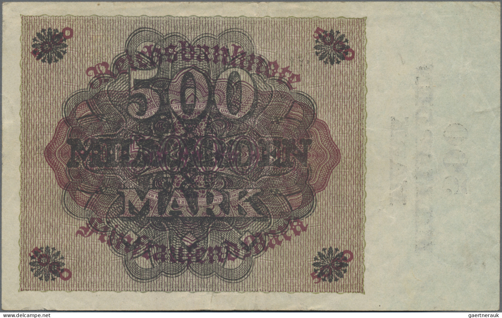 Deutschland - Deutsches Reich Bis 1945: Lot Mit 3 Banknoten 500 Milliarden Mark - Otros & Sin Clasificación