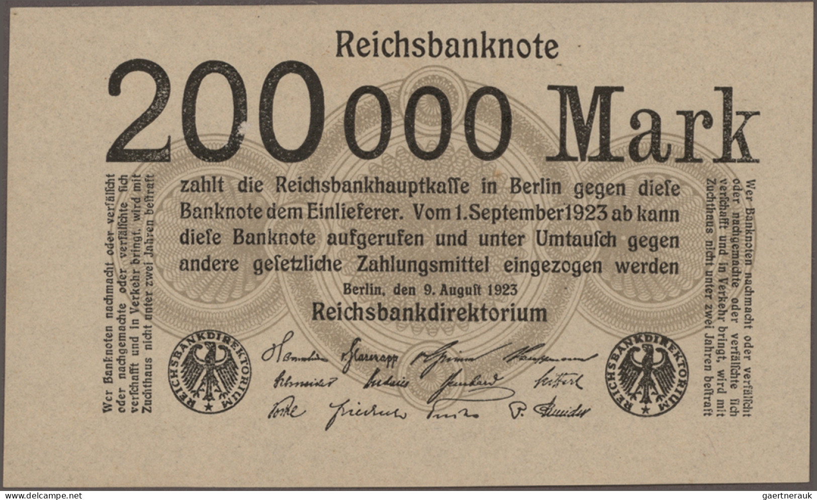 Deutschland - Deutsches Reich bis 1945: Riesiges Konvolut mit 669 Banknoten der