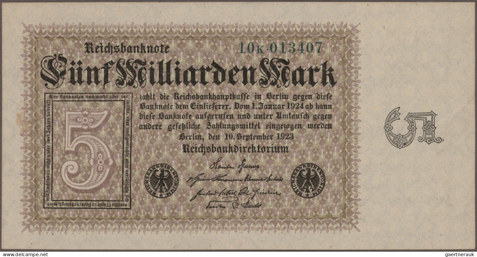 Deutschland - Deutsches Reich bis 1945: Riesiges Konvolut mit 669 Banknoten der