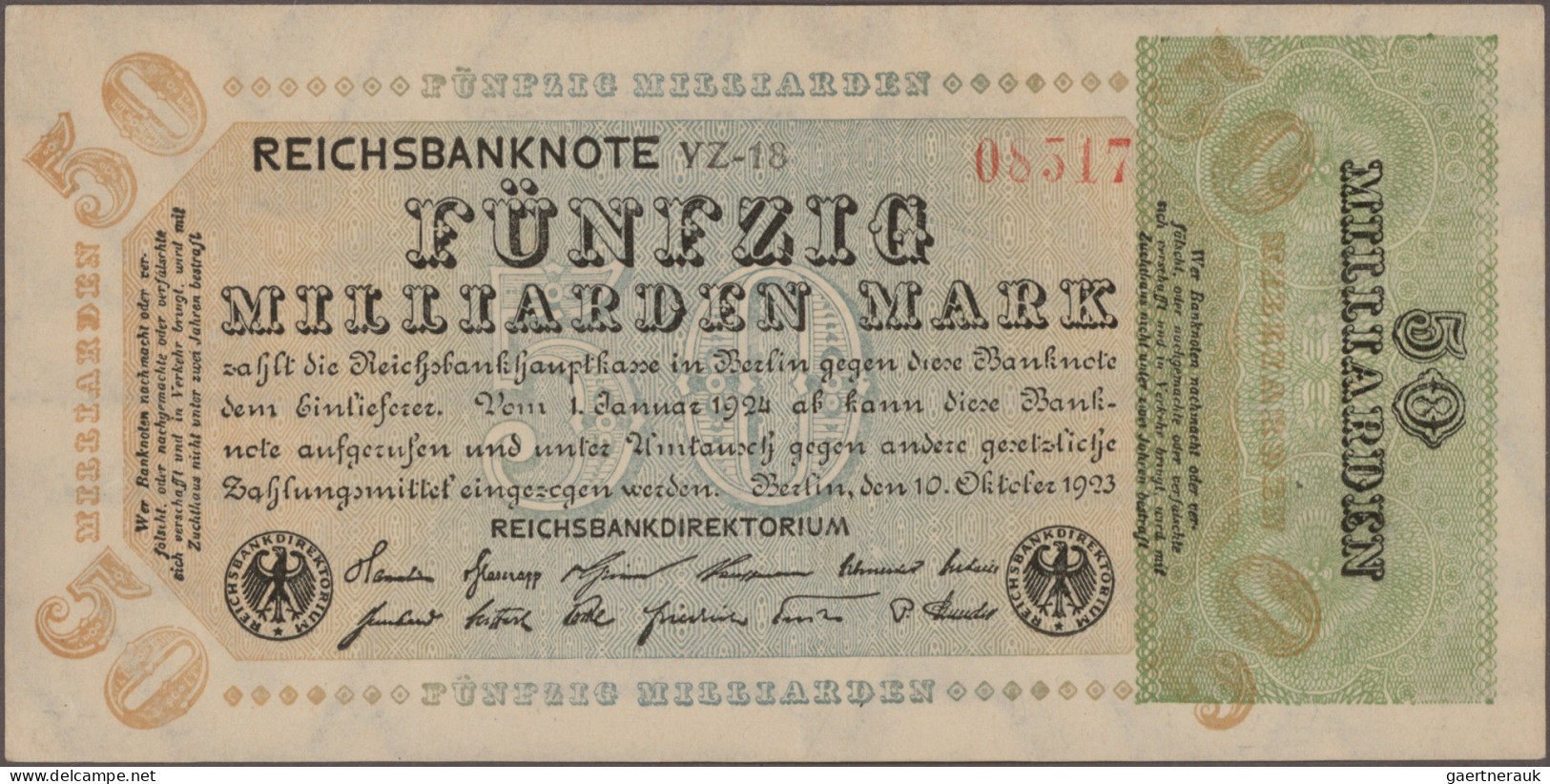 Deutschland - Deutsches Reich bis 1945: Riesiges Konvolut mit 669 Banknoten der