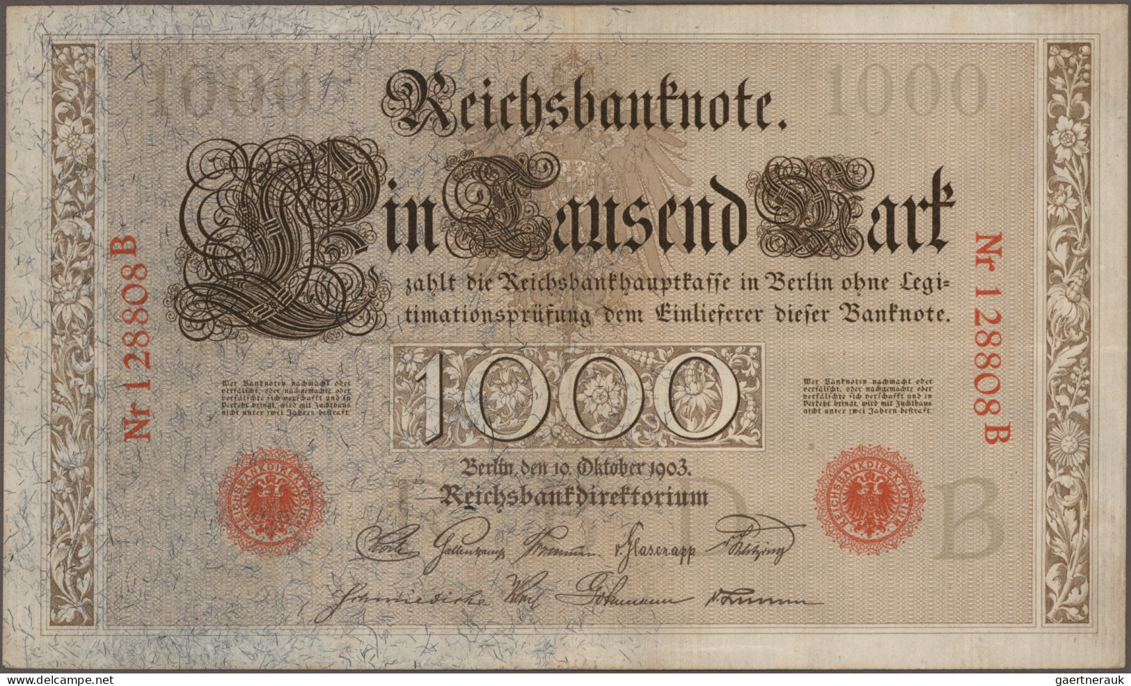 Deutschland - Deutsches Reich Bis 1945: Konvolut Mit 198 Banknoten Kaiserreich, - Other & Unclassified