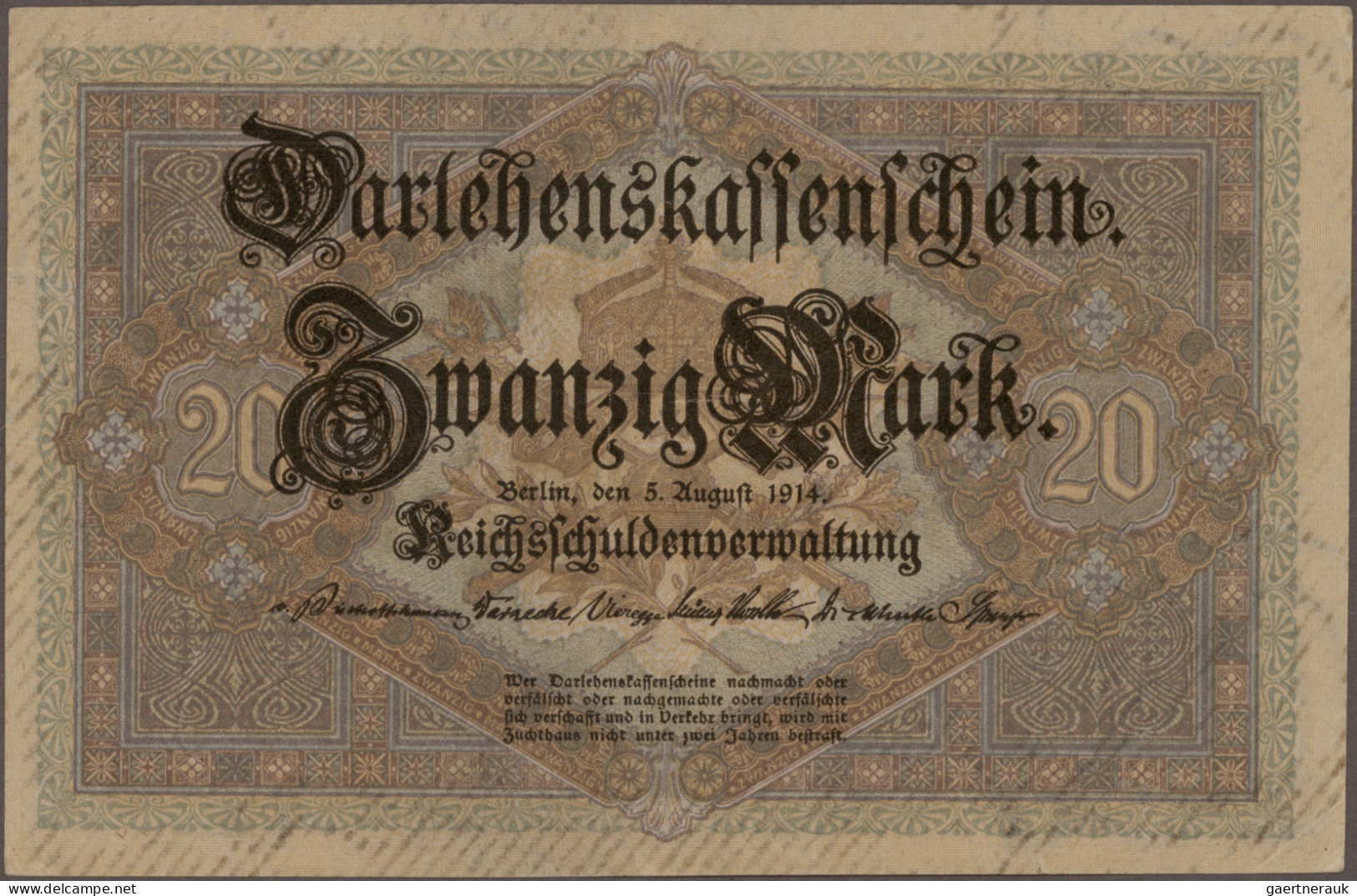 Deutschland - Deutsches Reich Bis 1945: Schachtel Mit 279 Banknoten, Ausgaben 1. - Other & Unclassified