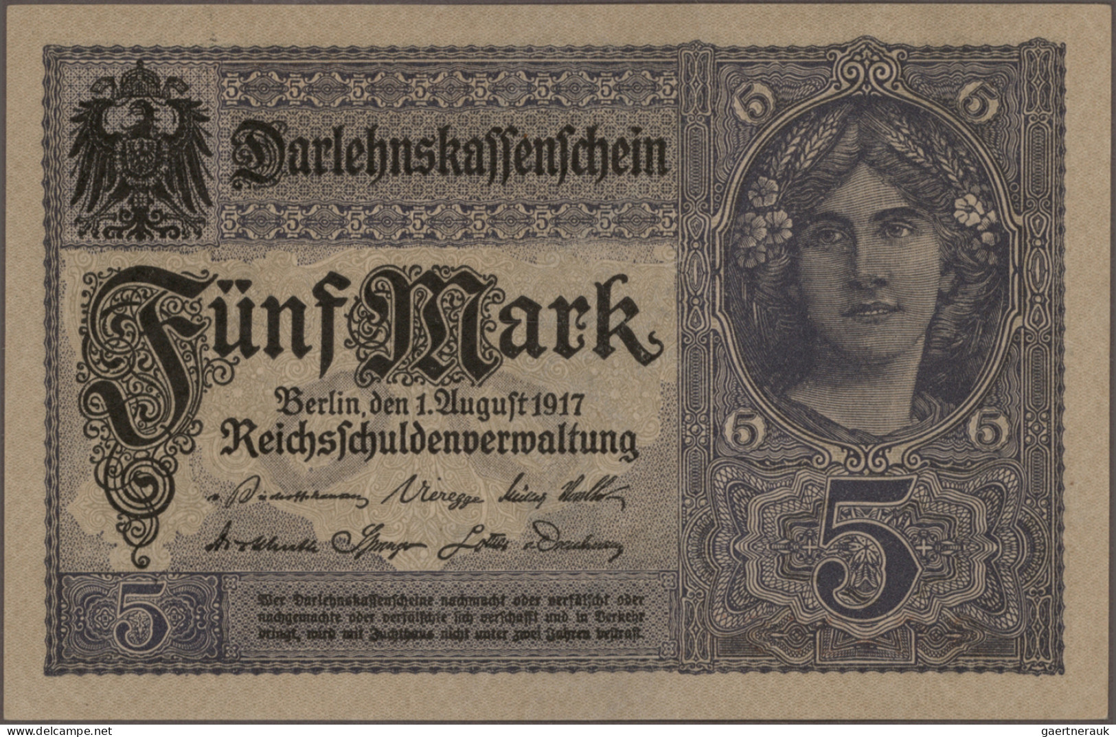 Deutschland - Deutsches Reich Bis 1945: Schachtel Mit 279 Banknoten, Ausgaben 1. - Altri & Non Classificati