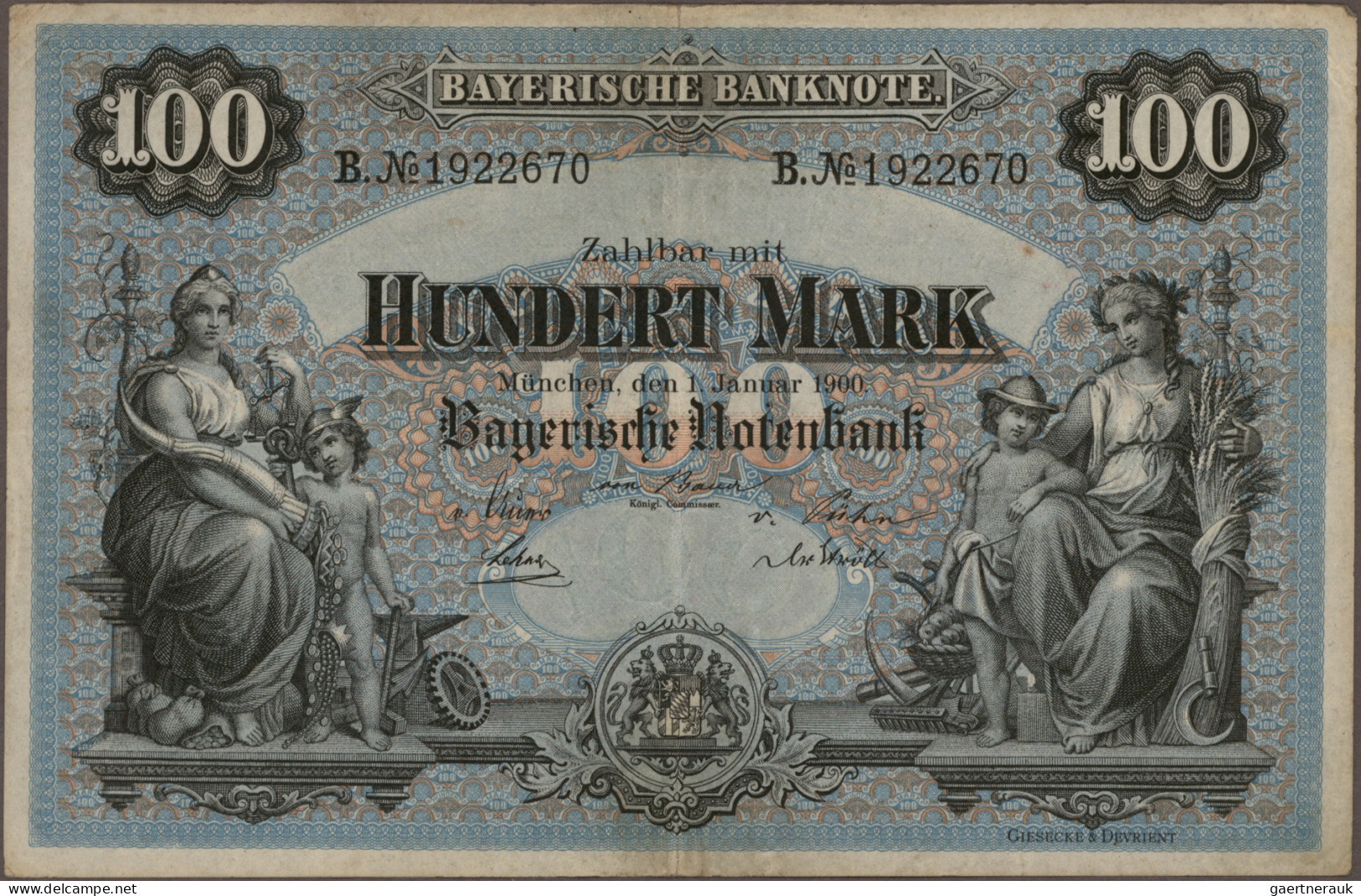 Deutschland - Deutsches Reich Bis 1945: Schachtel Mit Mehr Als 1.300 Banknoten D - Otros & Sin Clasificación