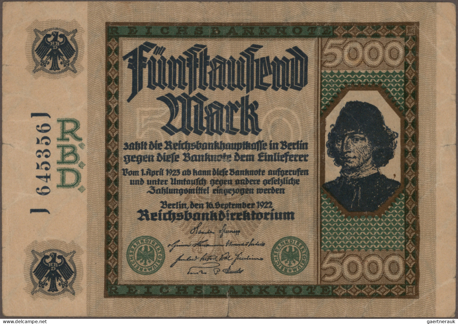 Deutschland - Deutsches Reich Bis 1945: Album Mit 111 Reichsbanknoten Und 68 Län - Altri & Non Classificati