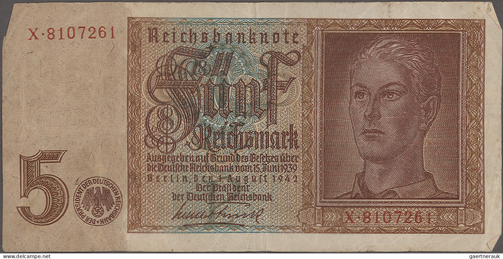 Deutschland - Deutsches Reich bis 1945: Zwei Alben und ein paar lose Banknoten /