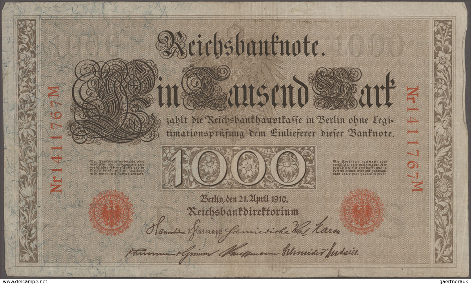 Deutschland - Deutsches Reich bis 1945: Zwei Alben und ein paar lose Banknoten /