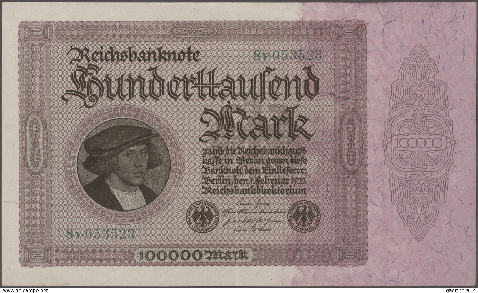 Deutschland - Deutsches Reich bis 1945: Schachtel mit über 300 Banknoten aus Deu