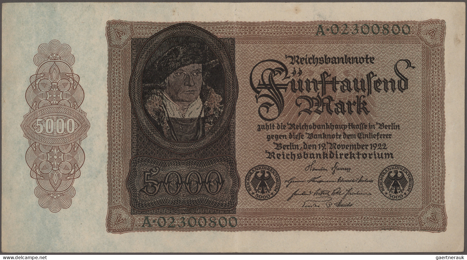 Deutschland - Deutsches Reich bis 1945: Schachtel mit über 300 Banknoten aus Deu