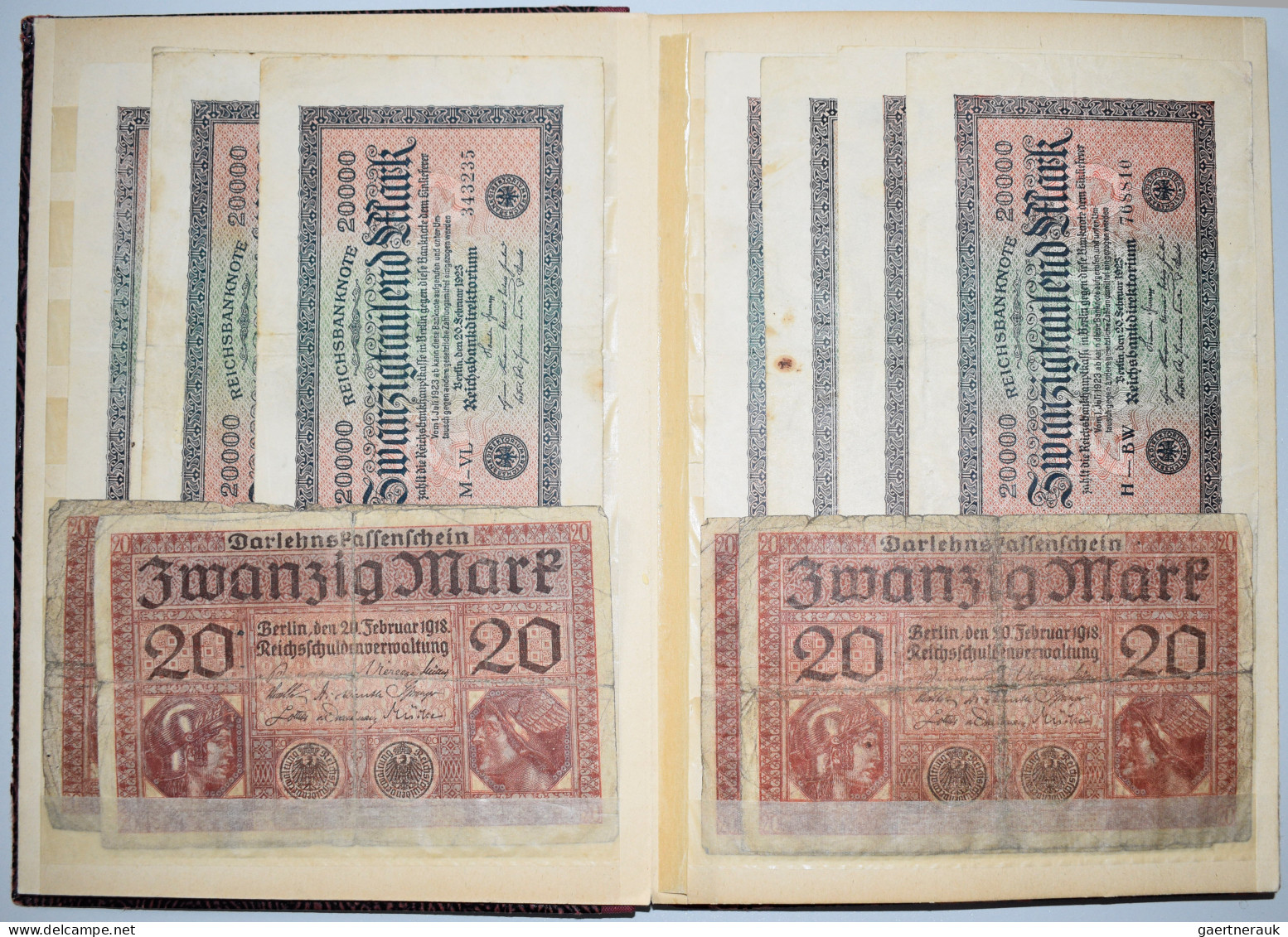 Deutschland - Deutsches Reich Bis 1945: 12 Alben Mit über 800 Banknoten Der Infl - Otros & Sin Clasificación