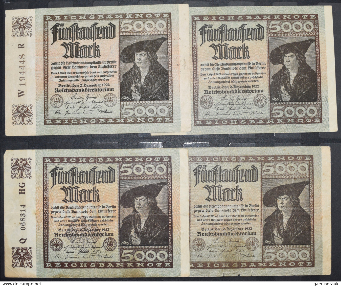 Deutschland - Deutsches Reich Bis 1945: 12 Alben Mit über 800 Banknoten Der Infl - Other & Unclassified