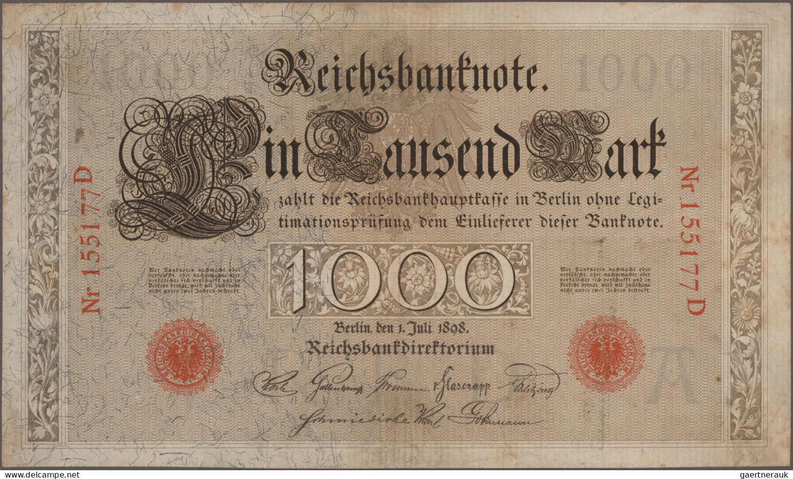 Deutschland - Deutsches Reich Bis 1945: Kleines Konvolut Mit 40 Banknoten Deutsc - Altri & Non Classificati