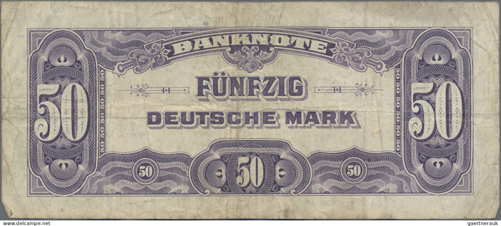 Deutschland - Bank Deutscher Länder + Bundesrepublik Deutschland: 3 X 50 DM 1948 - Altri & Non Classificati