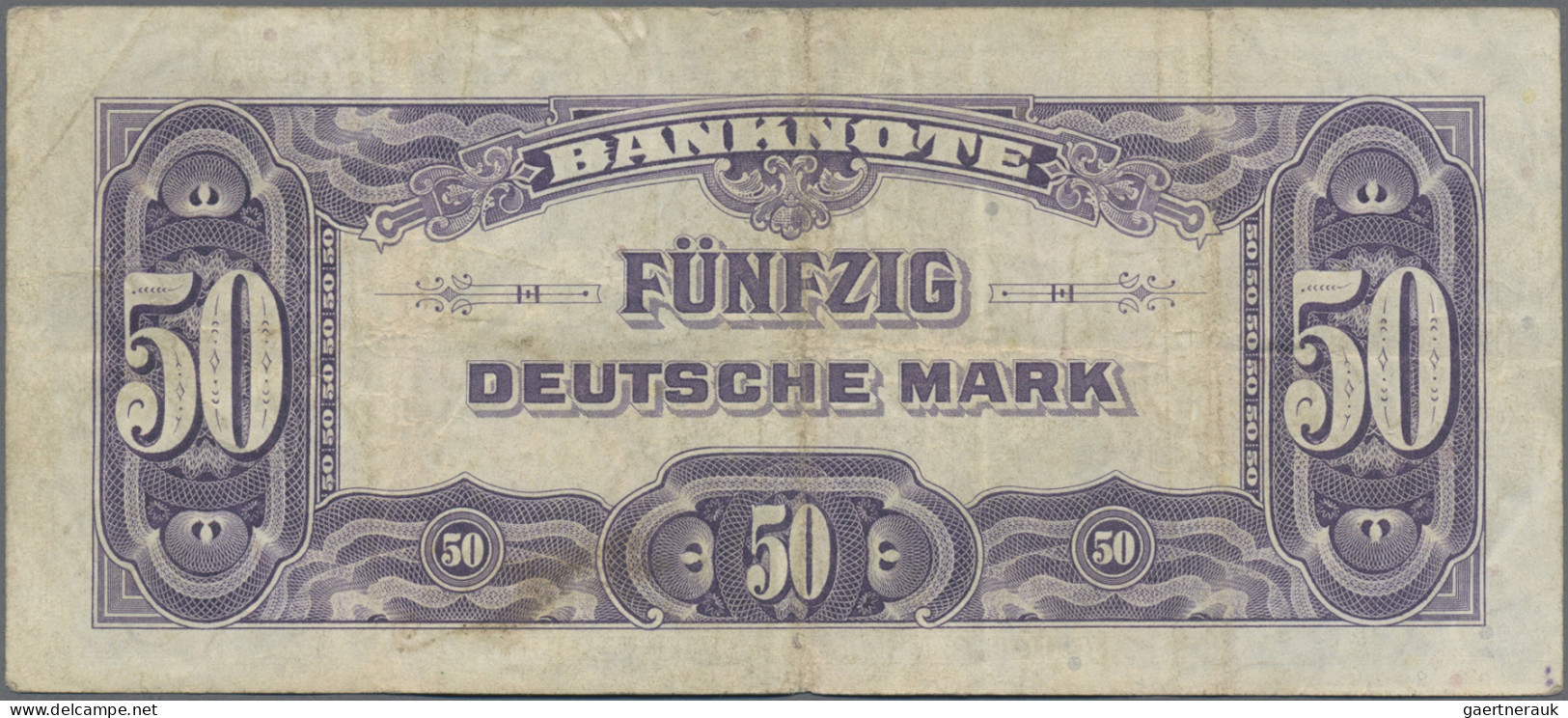 Deutschland - Bank Deutscher Länder + Bundesrepublik Deutschland: 3 X 50 DM 1948 - Andere & Zonder Classificatie