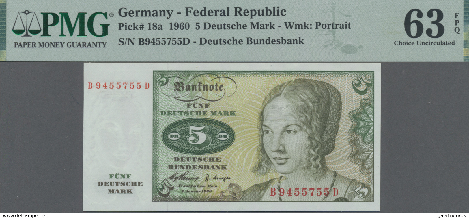 Deutschland - Bank Deutscher Länder + Bundesrepublik Deutschland: BBk I, 1960, K - Otros & Sin Clasificación