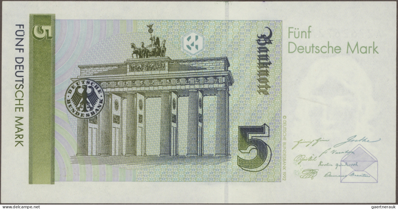 Deutschland - Bank Deutscher Länder + Bundesrepublik Deutschland: BBk III, 1991,