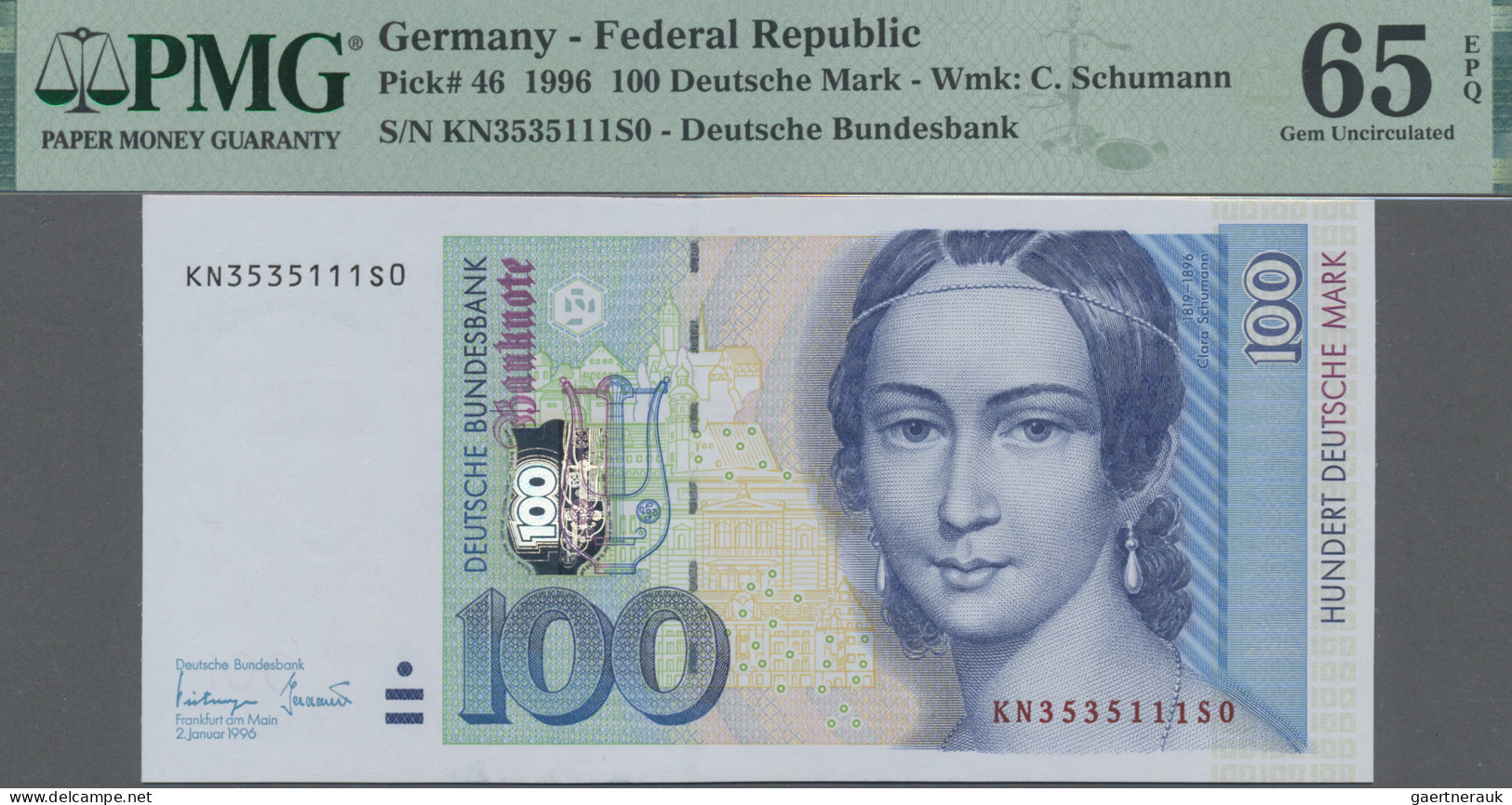 Deutschland - Bank Deutscher Länder + Bundesrepublik Deutschland: BBk IIIA, 1996 - Altri & Non Classificati