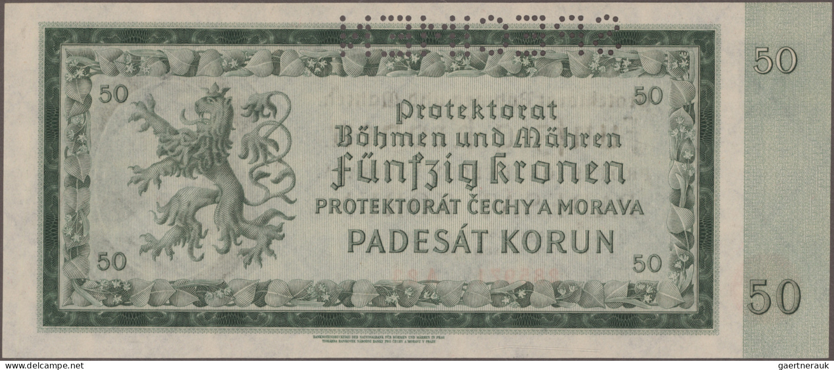 Deutschland - Nebengebiete Deutsches Reich: Nationalbank für Böhmen und Mähren,