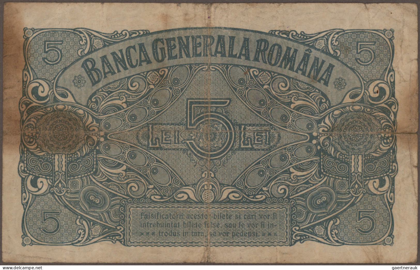 Deutschland - Nebengebiete Deutsches Reich: Banca Generala Romana, Lot Mit 16 Ba - Autres & Non Classés