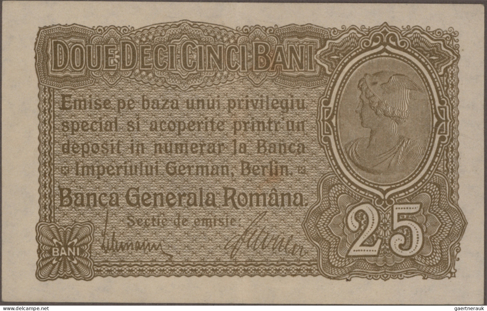 Deutschland - Nebengebiete Deutsches Reich: Banca Generala Romana, Lot mit 16 Ba