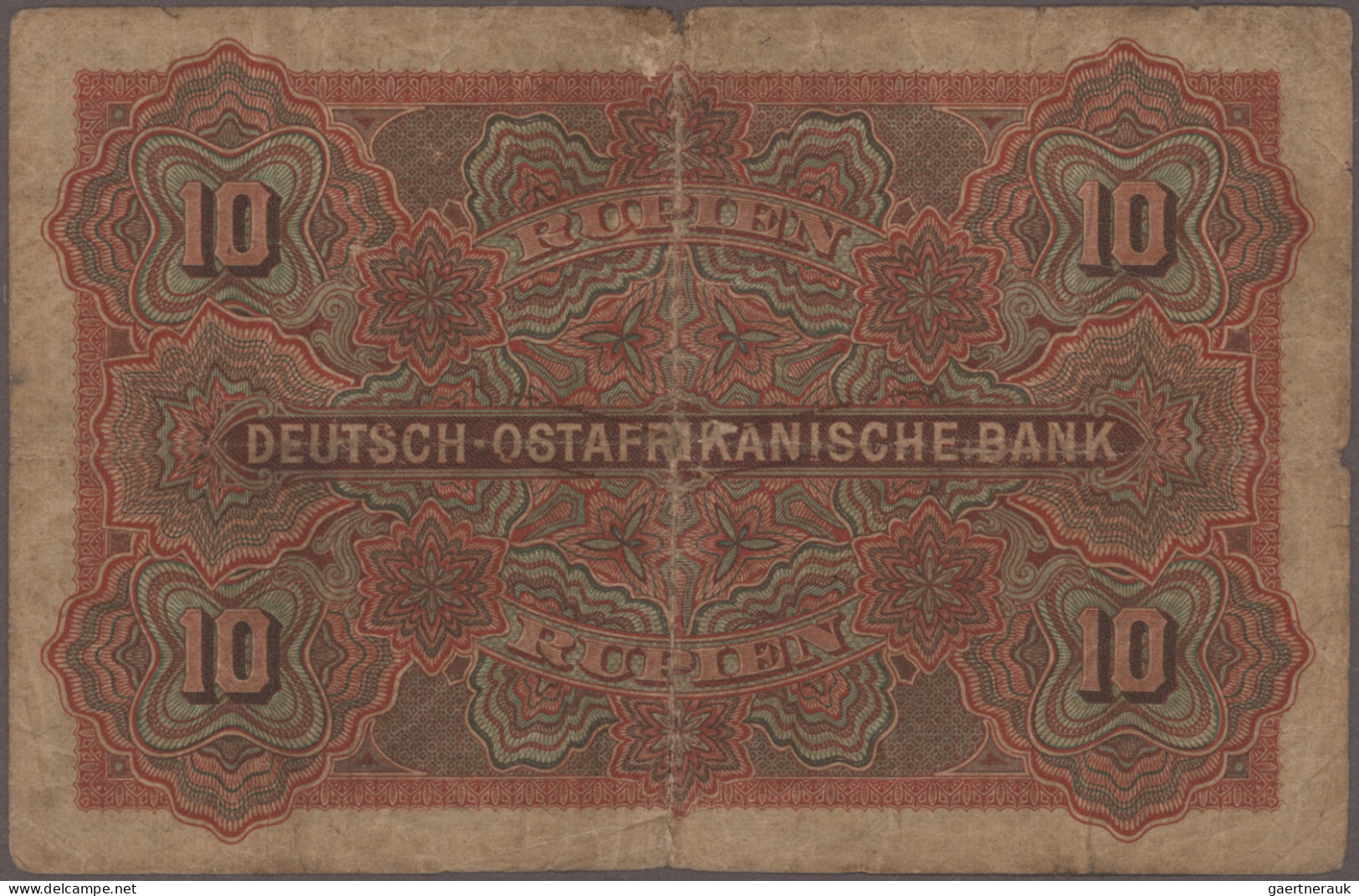 Deutschland - Kolonien: Deutsch-Ostafrikanische Bank, Serien 1905-1916, Lot Mit - Other & Unclassified